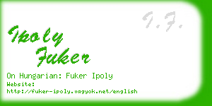 ipoly fuker business card